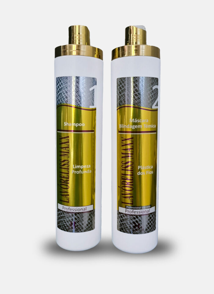 Kit Lavoreliss Maxx - Shampoo Limpeza profunda e Máscara Blindagem Térmica (2x1000)