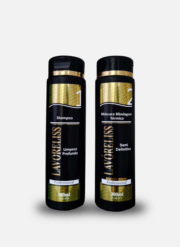 Kit Lavóreliss Semi Definitiva Shampoo Limpeza Profunda  e  Máscara Blindagem Térmica (2x 300ml ) - Image 2